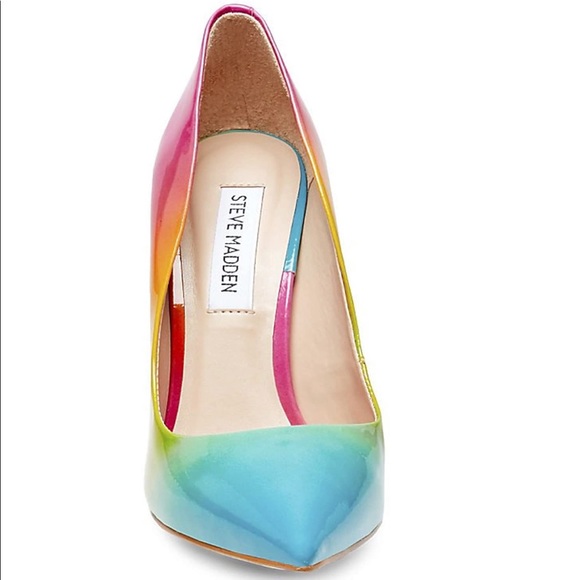 steve madden zaney rainbow pumps size 10